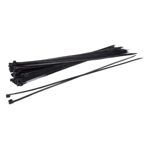Sorte Strips (Kabelbindere) - 140 x 3,6 mm (100 stk)
