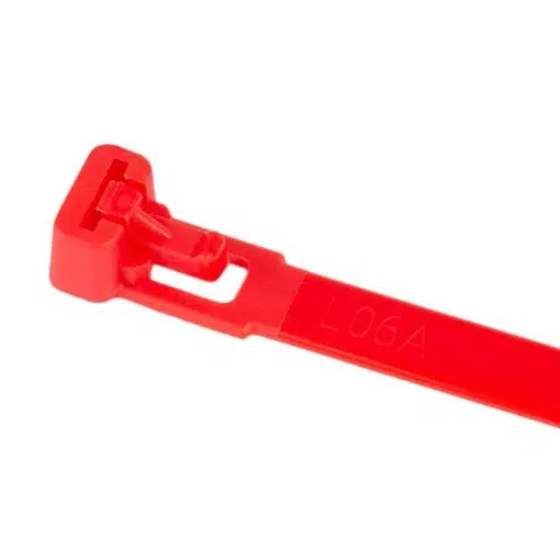 Røde Strips Genanvendelige (Kabelbindere) - 100 x 7,6 mm (100 stk)