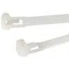 Hvide Strips Genanvendelige (Kabelbindere) - 540 x 7,6 mm (100 stk)