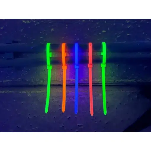 Neon Blå Strips (Kabelbindere) - 200 x 4,8 mm (100 stk) - Image 4