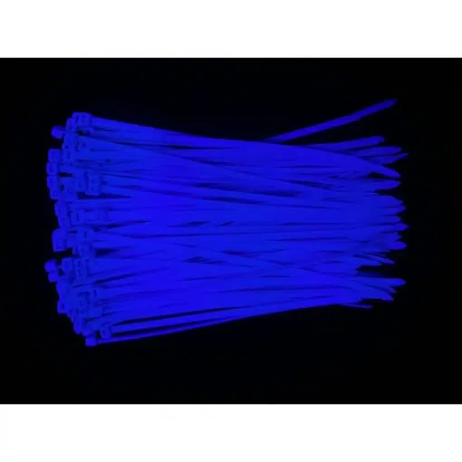 Neon Blå Strips (Kabelbindere) - 200 x 4,8 mm (100 stk) - Image 3